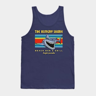 Hungry Shark, Great White Shark Beach Bar Tank Top